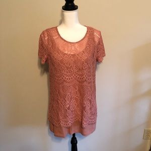 LACE TOP WITH MATCHING TANK